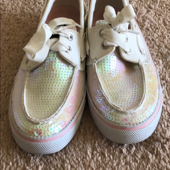 Sperry Top-Sider Bahama white sequin shoes - Picture 4 of 8